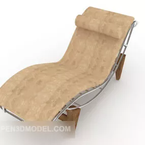 Bedroom Simple Generous Lounge Chair 3d model