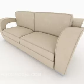 Simple Generous Multi-person Sofa 3d model