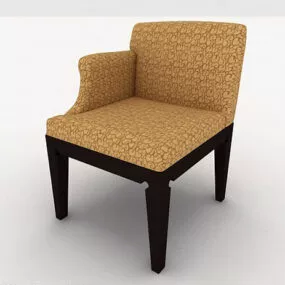 Simple Generous Single Sofa 3d model