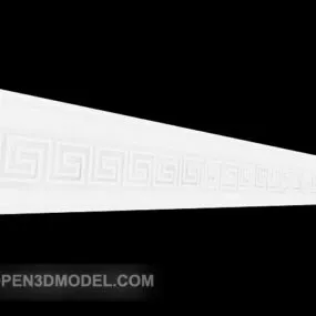 Simple Generous White Component 3d model