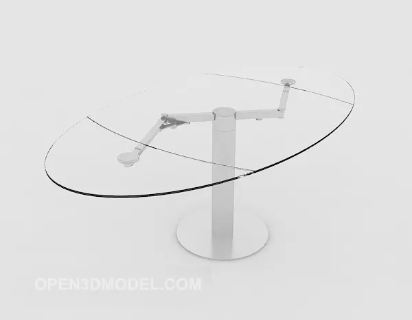 Simple Glass Side Table 3d model Simple Glass Side Table 3d model