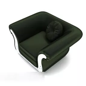 Simple Green Sofa 3d model
