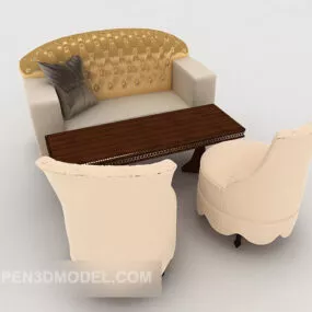 Simple Home European Sofa 3d model