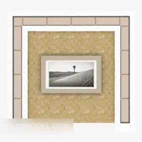 Simple Home Background Wall 3d model