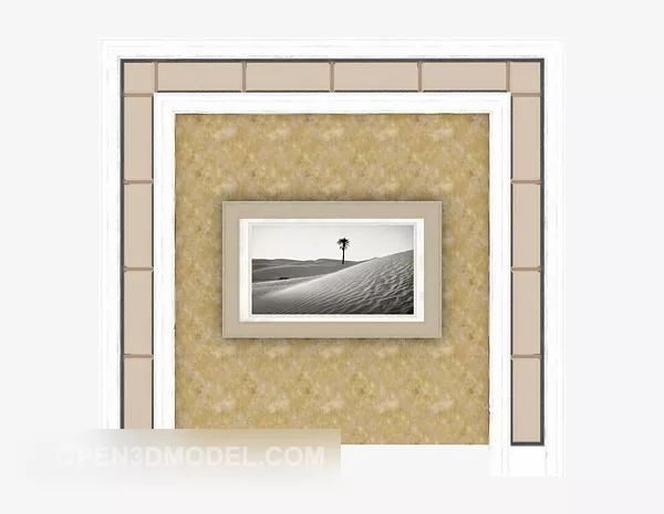 Simple Home Background Wall 3d model Simple Home Background Wall 3d model