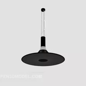 Simple Home Black Chandelier 3d model