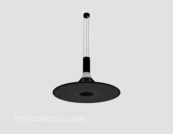Simple Home Black Chandelier 3d model Simple Home Black Chandelier 3d model