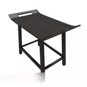 Simple Home Black Side Table 3d model