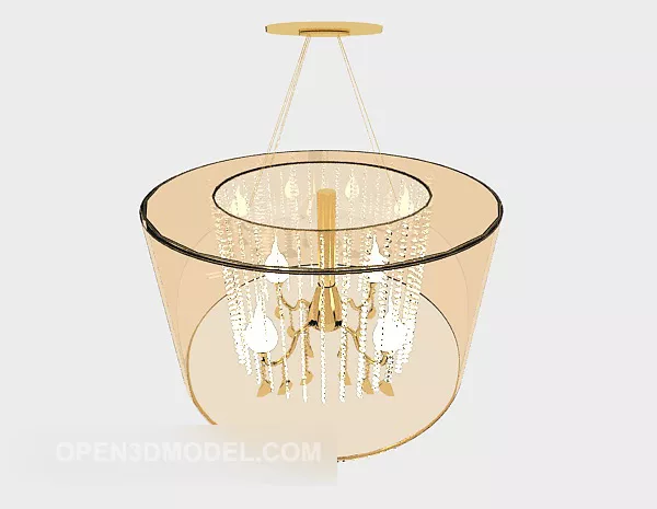 Simple Home Craft Chandelier 3d model Simple Home Craft Chandelier 3d model