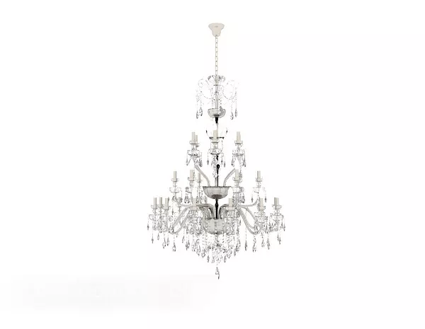 Simple Home Crystal Chandelier Decor 3d model Simple Home Crystal Chandelier Decor 3d model