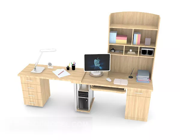 Simple Home Desk 3d model Simple Home Desk 3d model