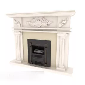 Simple Home Fireplace 3d model