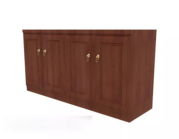 Black Locker Drawers 3d model