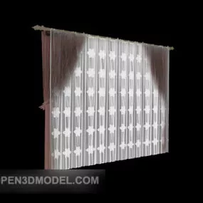 Simple Home Modern Curtain 3d model