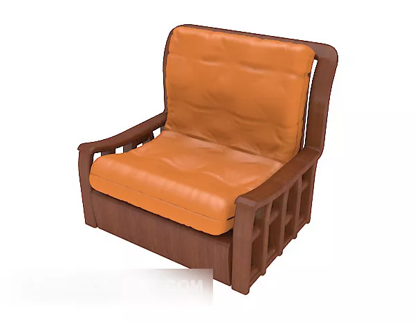 Simple Home New Chinese Sofa 3d model Simple Home New Chinese Sofa 3d model