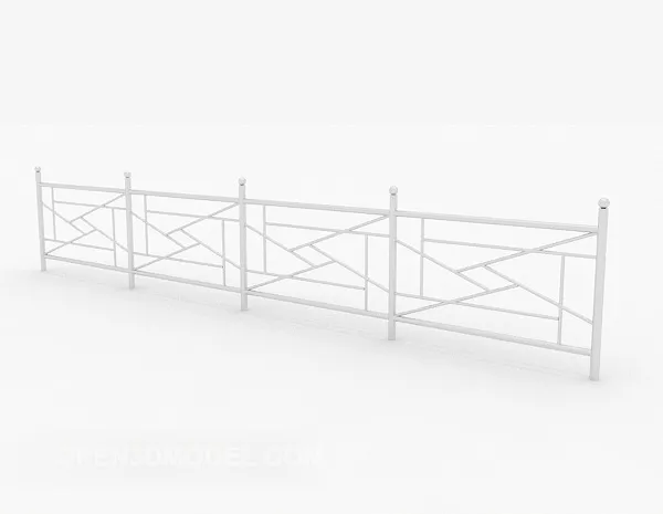 Simple Home Railing 3d model Simple Home Railing 3d model