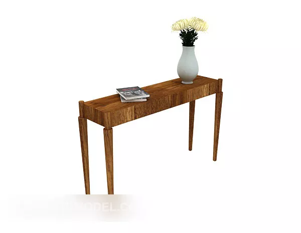 Simple Home Side Table Wooden 3d model Simple Home Side Table Wooden 3d model