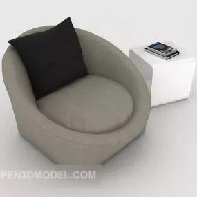 Simple Home Single Sofa Furniture 3d model