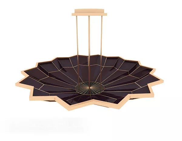 Simple Home Style Chandelier 3d model Simple Home Style Chandelier 3d model