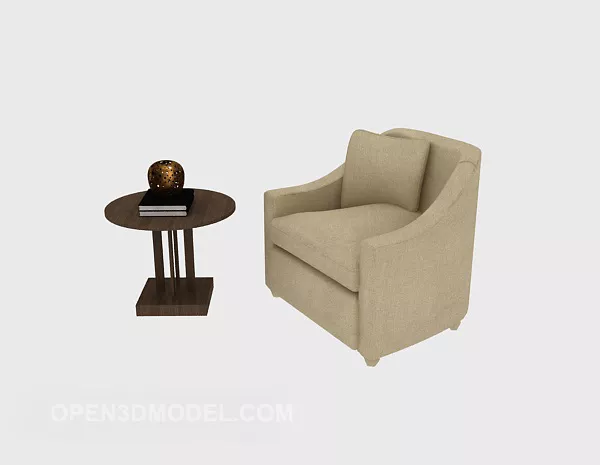 Simple Home Table And Chair 3d model Simple Home Table And Chair 3d model
