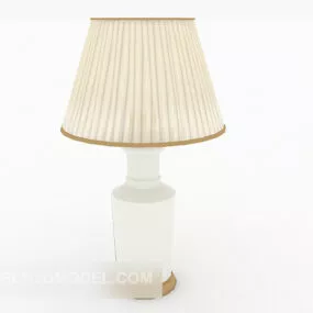 Simple Home Yellow Table Lamp 3d model