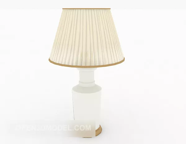 Simple Home Yellow Table Lamp 3d model Simple Home Yellow Table Lamp 3d model