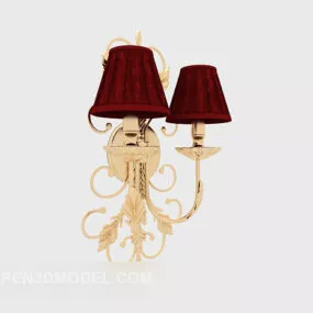 Simple Hotel European Wall Lamp 3d model