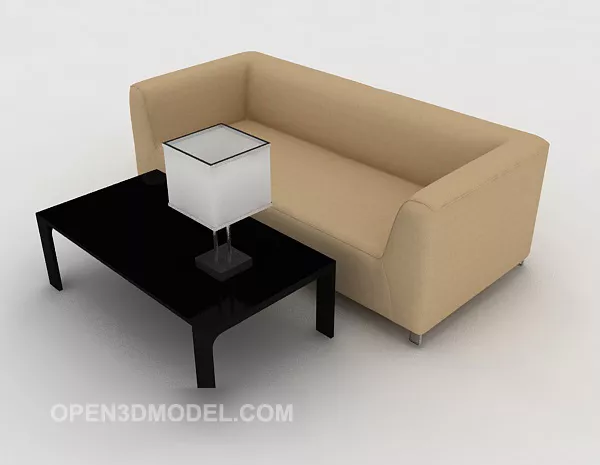 Simple Khaton Double Sofa 3d model Simple Khaton Double Sofa 3d model