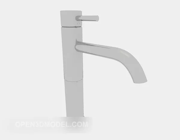 Simple Kitchen Faucet 3d model Simple Kitchen Faucet 3d model