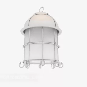 Simple Lampshade Type Chandelier 3d model