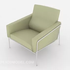 Simple Light Green Lounge Chair 3d model