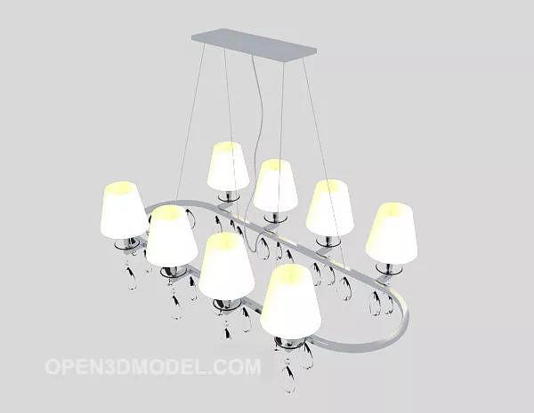 Simple Living Room Home Chandelier 3d model Simple Living Room Home Chandelier 3d model