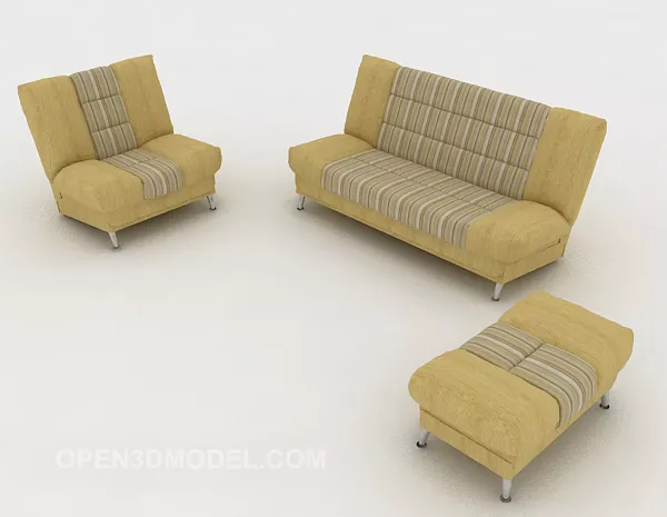 Simple Modern Family Sofa 3d model Simple Modern Family Sofa 3d model