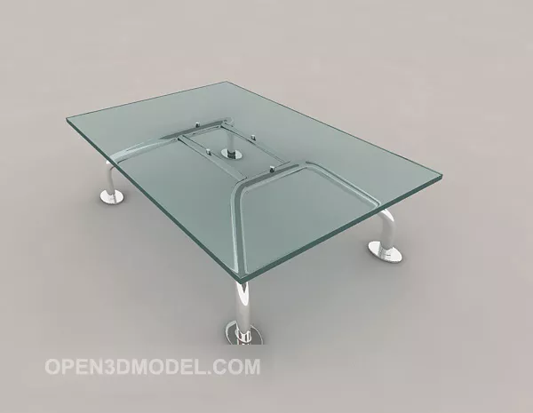 Simple Modern Glass Coffee Table 3d model Simple Modern Glass Coffee Table 3d model