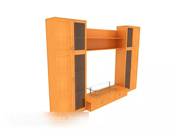 Simple Modern Solid Wood Tv Cabinet 3d model Simple Modern Solid Wood Tv Cabinet 3d model