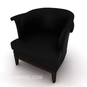 Simple Modern Style Single Sofa 3d model