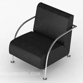 Office Chair Simple Leather 3d model