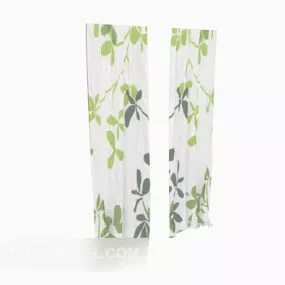 Minimalist Pattern Curtain 3d model