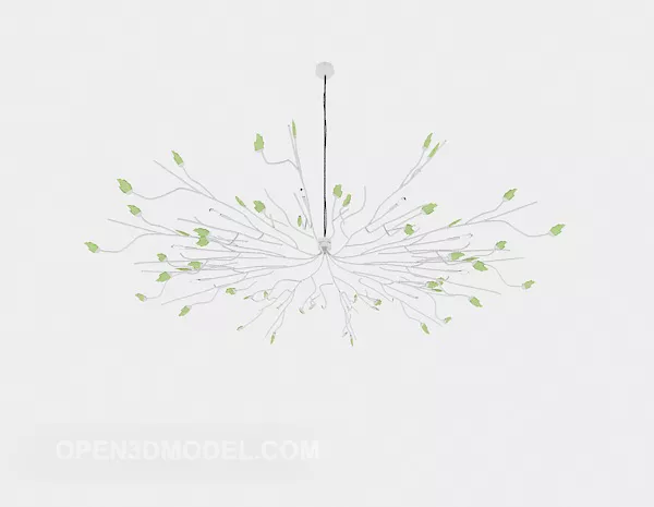 Simple Personality Craft Chandelier 3d model Simple Personality Craft Chandelier 3d model