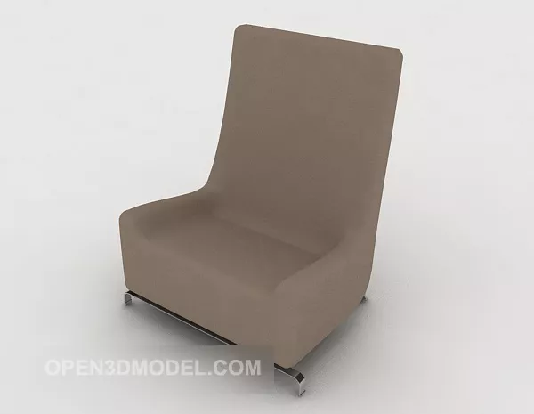 Simple Personality Gray Single Sofa 3d model Simple Personality Gray Single Sofa 3d model