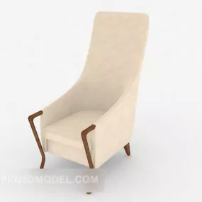 Simple Home Sofa High Back Style 3d model