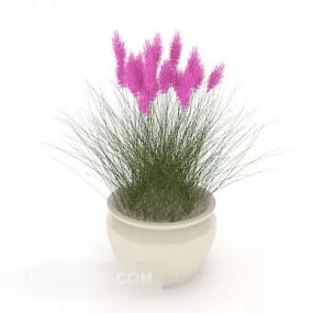 Simple Potted Decoration 3d model