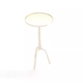 Simple Round Side Table 3d model