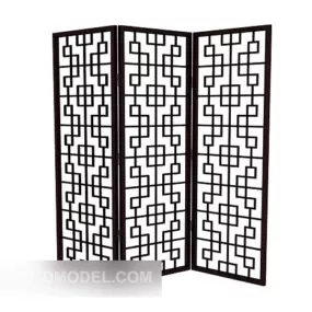 Simple Screen Partition Carved Srtle 3d model