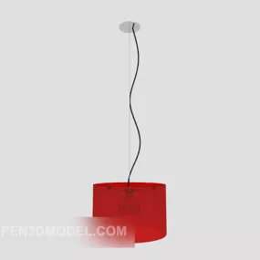 Simple Red Chandelier 3d model