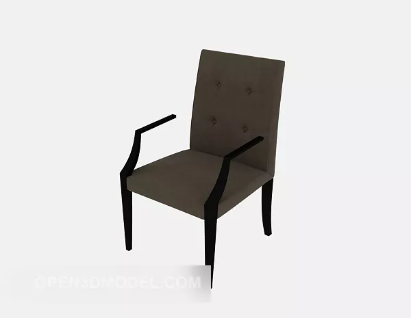 Simple Single Chair With Arms 3d model Simple Single Chair With Arms 3d model