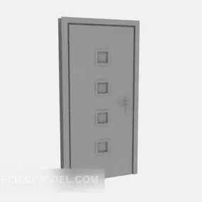 Simple Single-door Wooden 3d model