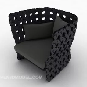 Simple Single Home Chair Furniture 3d model