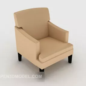 Simple Single Sofa Furniture 3d model