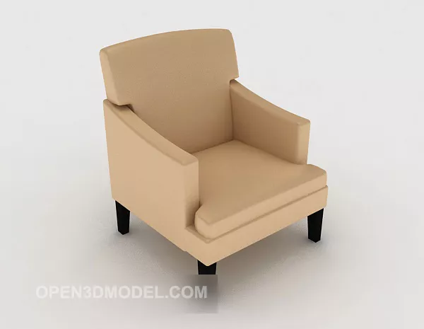 Simple Single Sofa Furniture 3d model Simple Single Sofa Furniture 3d model
